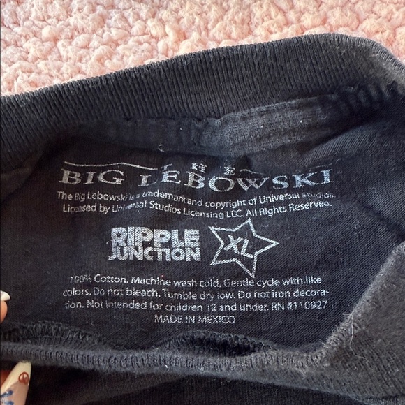 Ripple Junction Black 'The Dude' Tee - Picture 2 of 3